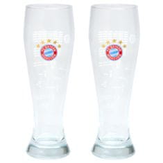 FAN SHOP SLOVAKIA Vysoký pohár FC Bayern Mníchov, 500 ml, súprava 2 ks