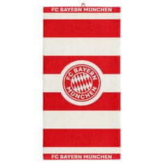 FAN SHOP SLOVAKIA Osuška FC Bayern Mníchov, 70x140 cm, pruhovaná, bavlnená