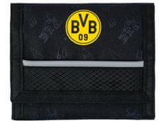 FAN SHOP SLOVAKIA Detská peňaženka Borussia Dortmund, čierna, 12,5x10 cm