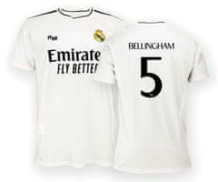 FAN SHOP SLOVAKIA Tričko Real Madrid FC, Bellingham, biele | S