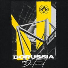 FAN SHOP SLOVAKIA Mikina Borussia Dortmund, čierna, kapucňa, klokanie vrecko | L