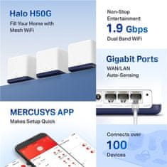 Mercusys Komplexný Wi-Fi systém Halo H30G (3-pack)