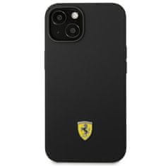 Ferrari FERRARI FEHCP14SSIBK IPHONE 14 / 15 / 13 6,1" ČIERNE/ČIERNE PEVNÉ PUZDRO SILIKÓNOVÉ KOVOVÉ LOGO