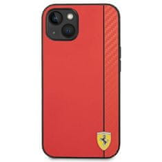 Ferrari FERRARI FEHCP14MAXRE IPHONE 14 PLUS / 15 PLUS 6,7" ČERVENÉ/ČERVENÉ PEVNÉ PUZDRO CARBON