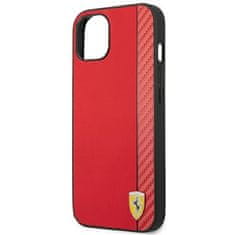 Ferrari FERRARI FEHCP14MAXRE IPHONE 14 PLUS / 15 PLUS 6,7" ČERVENÉ/ČERVENÉ PEVNÉ PUZDRO CARBON