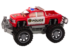 Lean-toys Policajné auto Pickup Červené terénne policajné auto