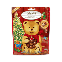 LINDT Chrumkavé čokoládové guličky Medvedík TEDDY, mliečna čokoláda 120 g