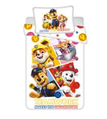 Jerry Fabrics Detská prikrývka na posteľ Paw Patrol Teamwork 100×135cm, 40×60 cm