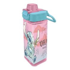 EUROSWAN Disney Lilo a Stitch Cheeky štvorcová plastová fľaša 500 ml