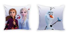 Carbotex Zamatová obliečka na vankúšik Disney Frozen 40x40 cm