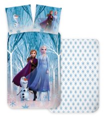 BrandMac Prikrývka na posteľ Disney Frozen Snowflakes 140×200cm, 70×90 cm