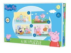 Peppa Pig Puzzle Peppa Pig Home 4v1