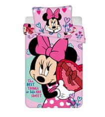 Jerry Fabrics Detská prikrývka na posteľ Disney Minnie Sweets 100×135 cm, 40×60 cm