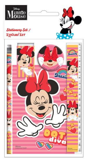 GIM Sada písacích potrieb Disney Minnie Wink 5 ks