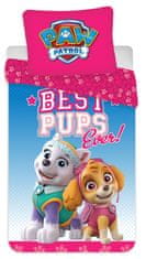 BrandMac Paw Patrol Best Girls Ever Detská prikrývka na posteľ 100×135cm, 40×60 cm