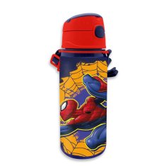 EUROSWAN Hliníková fľaša Spiderman Web-Slinger s klipom 600 ml