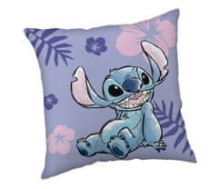 Jerry Fabrics Disney Lilo a Stitch Ohana Velúrová obliečka na vankúš 40x40 cm