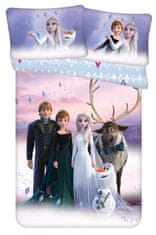 Jerry Fabrics Disney Frozen Winter Wonderland detská prikrývka na posteľ 100×135 cm, 40×60 cm