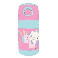 GIM Fisher-Price Animals Jednorožec plastová fľaša s háčikom 350 ml