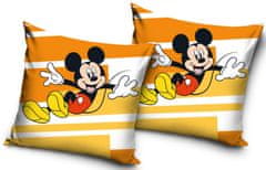 Carbotex Disney Mickey Velvet obliečka na vankúš 40x40 cm