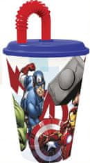 Stor Pohár na slamku Avengers Heroic Squad plastový 430 ml