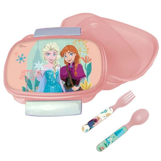 GIM Sendvičový box Disney Frozen Together + súprava príborov