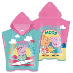 Arditex Peppa Pig Sunshine plážové uterákové pončo 55x110cm (rýchloschnúce)