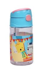 GIM Fisher-Price Animals plastová fľaša s háčikom 350 ml