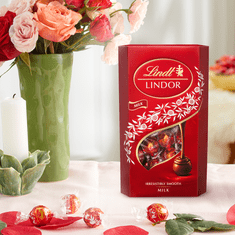 LINDT LINDOR pralinky Mliečná čokoláda - krabička, 600 g