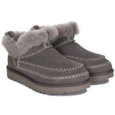 Ugg Australia Členkové topánky elegantné sivá 37 EU Classic Ultra Mini Alpine Thunder Cloud