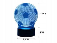 Verk  12296 LED lampa Futbal s diaľkovým ovládaním