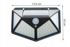 Verk  24240 Solárne vonkajšie 100 LED SMD osvetlenie s pohybovým senzorom