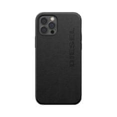 Diesel DIESELOVÉ TVAROVANÉ PUZDRO PREMIUM LEATHER WRAP IPHONE 12 PRO MAX BLACK/BLACK 42517