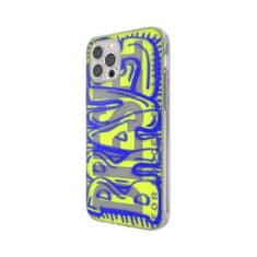 Diesel PUZDRO DIESEL SNAP CASE CLEAR AOP IPHONE 12 PRO MAX MODRO-LIME/MODRO-LIME 42565