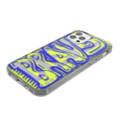 Diesel PUZDRO DIESEL SNAP CASE CLEAR AOP IPHONE 12 PRO MAX MODRO-LIME/MODRO-LIME 42565