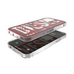 Diesel PUZDRO DIESEL SNAP CASE CLEAR AOP IPHONE 12 PRO MAX ČERVENO-ŠEDÉ/ČERVENO-ŠEDÉ 42568