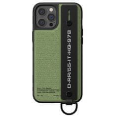 Diesel PUZDRO DIESEL HANDSTRAP UTILITY TWILL IPHONE 12/12 PRO ČIERNO-ZELENÉ/ČIERNO-ZELENÉ 44291