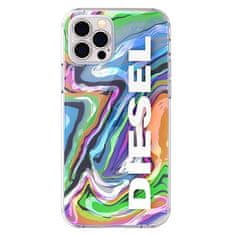 Diesel DIESELOVÉ PRIEHĽADNÉ PUZDRO DIGITAL HOLOGRAPHIC AOP IPHONE 12/12 PRO HOLOGRAFICKÉ-BIELE/HOLOGRAFICKÉ-BIELE 44315