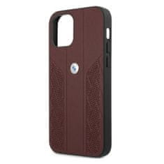 Bmw BMW BMHCP12LRSPPR PUZDRO IPHONE 12 PRO MAX 6,7" ČERVENÉ/ČERVENÉ PEVNÉ PUZDRO LEATHER CURVE PERFORATE