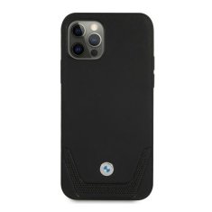 Bmw PUZDRO BMW BMHCP12LRSWPK IPHONE 12 PRO MAX 6,7" ČIERNE/ČIERNE PEVNÉ PUZDRO KOŽENÉ PERFOROVANÉ