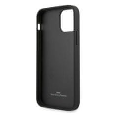 Bmw PUZDRO BMW BMHCP12MRCDPK IPHONE 12/12 PRO 6,1" ČIERNE/ČIERNE PEVNÉ PUZDRO LEATHER DEBOSS