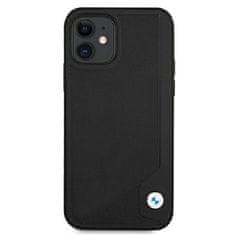 Bmw PUZDRO BMW BMHCP12SRCDPK IPHONE 12 MINI 5,4" ČIERNE/ČIERNE PEVNÉ PUZDRO LEATHER DEBOSS