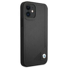 Bmw PUZDRO BMW BMHCP12SRCDPK IPHONE 12 MINI 5,4" ČIERNE/ČIERNE PEVNÉ PUZDRO LEATHER DEBOSS