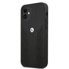 Bmw PUZDRO BMW BMHCP12SRSPPK IPHONE 12 MINI 5,4" ČIERNE/ČIERNE PEVNÉ PUZDRO LEATHER CURVE PERFORATE