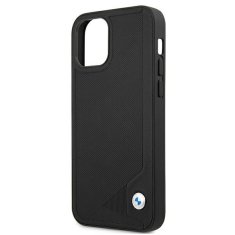 Bmw PUZDRO BMW BMHCP12SRCDPK IPHONE 12 MINI 5,4" ČIERNE/ČIERNE PEVNÉ PUZDRO LEATHER DEBOSS