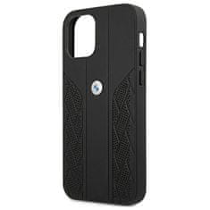 Bmw PUZDRO BMW BMHCP12SRSPPK IPHONE 12 MINI 5,4" ČIERNE/ČIERNE PEVNÉ PUZDRO LEATHER CURVE PERFORATE