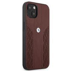 Bmw ETUI BMW BMHCP13MRSPPR IPHONE 13 / 14 / 15 6.1" CZERWONY/RED HARDCASE LEATHER CURVE PERFORATE