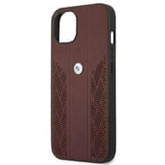 Bmw ETUI BMW BMHCP13MRSPPR IPHONE 13 / 14 / 15 6.1" CZERWONY/RED HARDCASE LEATHER CURVE PERFORATE