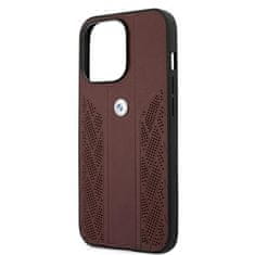 Bmw BMW BMHCP13LRSPPR PUZDRO IPHONE 13 PRO/13 6,1" ČERVENÉ/ČERVENÉ PEVNÉ PUZDRO LEATHER CURVE PERFORATE