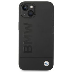 Bmw PUZDRO BMW BMHMP14MSLBLBK IPHONE 14 PLUS / 15 PLUS 6,7" ČIERNE/ČIERNE PEVNÉ PUZDRO SILICONE SIGNATURE LOGO MAGSAFE